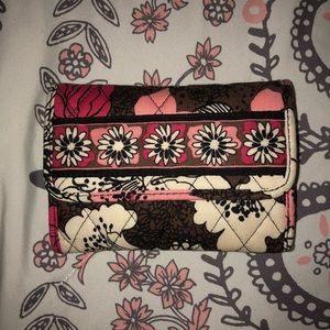 Vera Bradley Mocha Rouge Wallet